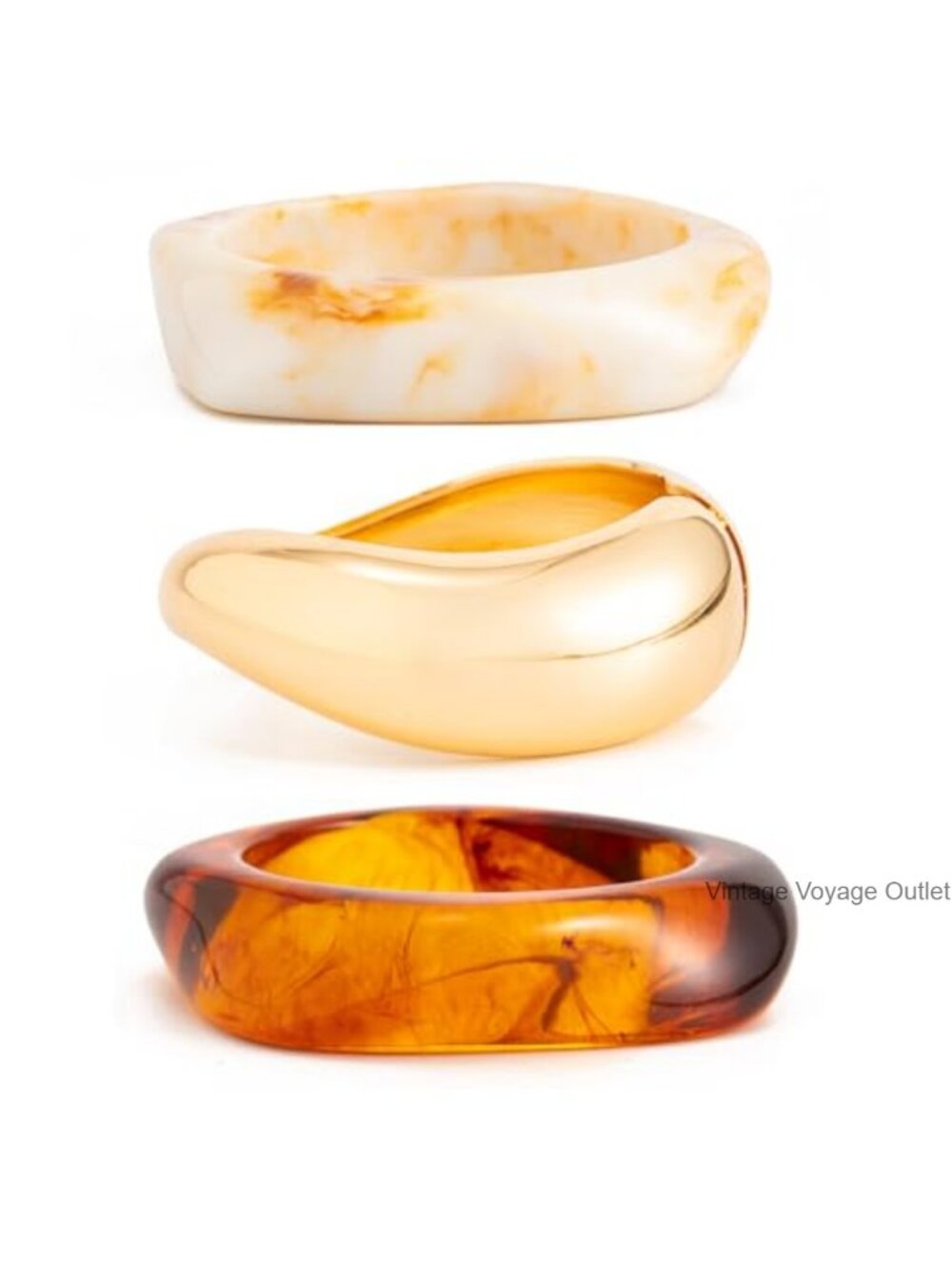 Chunky Acrylic Bangle Bracelet Stackable Statement Cuff Women